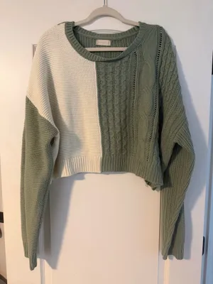 Altar'd State Sweater Cropped Knit thumbnail 1