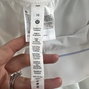 Lululemon Size 10 Court Rival High Rise Skirt Run Tennis White Women's Athletic thumbnail 10