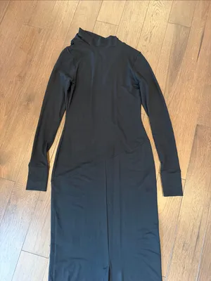 MARELLA Black Long-Sleeve Broome Dress Size Large NWT - C71-015 thumbnail 11