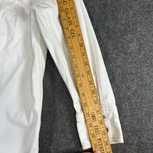 Madewell White Denim Shirt Dress Long Sleeve Button Front‎ Cotton Shacket Small thumbnail 13