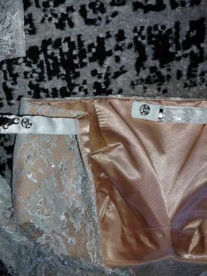 Sherri Hill Size 00 White Pearl Beaded Lace Open Back Cropped Prom Top High Neck thumbnail 12