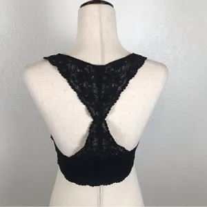 ‎Intimately Free People black racerback lace bralette S thumbnail 3