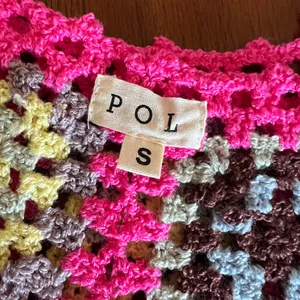POL Grandma Core Colorful Crochet Women Top thumbnail 8