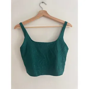 BANDIER Jacquard Green Tempo Crop Bra Size Small thumbnail 4