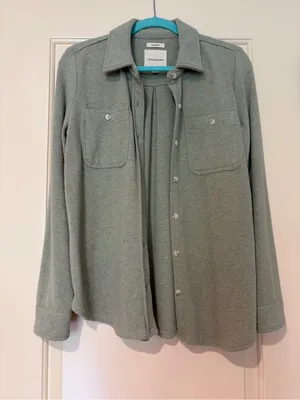 Thread & Supply Soft Sage Green Shacket Size S thumbnail 4