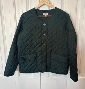 Croft & Barrow Hunter Green Quilted Jacket Size Large‎ thumbnail 1