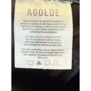 AGOLDE Riley Jeans Womens 28 Black Distressed High Rise Straight Leg Denim thumbnail 9