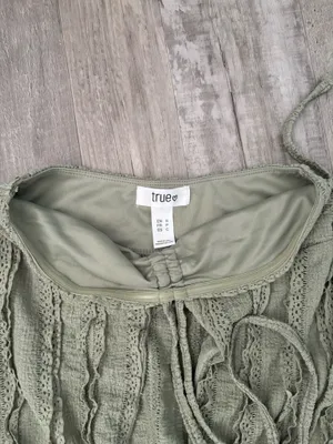Green halter tube top thumbnail 2