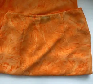 Vintage orange tie dye wrap maxi skirt, size 10 thumbnail 5