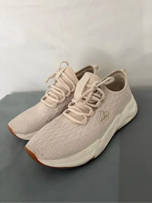 RBX Beige Knit Sneakers White Sole Womens 7W (B215) thumbnail 7