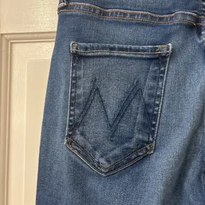 Mother The Tripper Ankle Fray Jeans 29 Blue Change Is In The Air Wash Raw Hem thumbnail 2