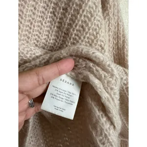 Sezane Olric Jumper Kid Mohair Alpaca Light Pink Womans Small thumbnail 10