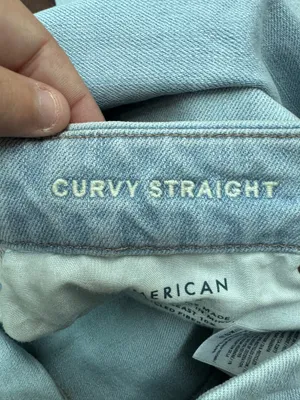 American Eagle Stretch Curvy Straight Jeans Size 12 Short thumbnail 7