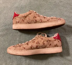 Women’s size 11B cherry design COACH New York shoes! thumbnail 1