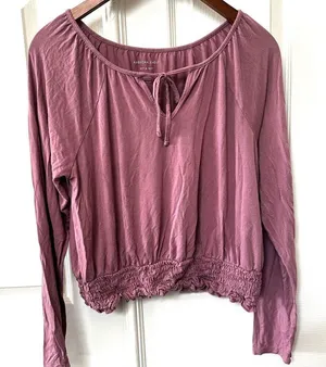 American Eagle Outfitters purple long sleeved top thumbnail 1