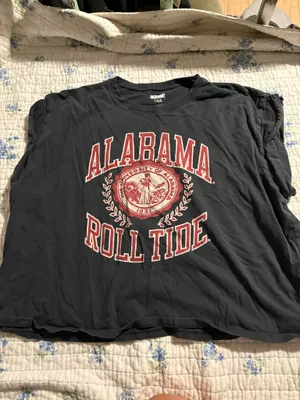 Dark Green University of Alabama Cropped Tee thumbnail 1