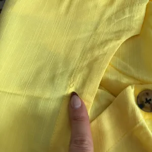 LOFT BUTTER YELLOW BUTTON FLARE MINI DRESS V NECK BUTTON DOWN SIZE 8 thumbnail 11