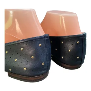 Aerosoles x Martha Stewart Shelley Flats 8.5 Navy Leather Studded Ballet Shoes thumbnail 9