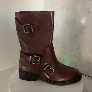 New! Vince‎ Camuto Leather Alicenta Bootie Moto Boot Sz 7 $189 thumbnail 3