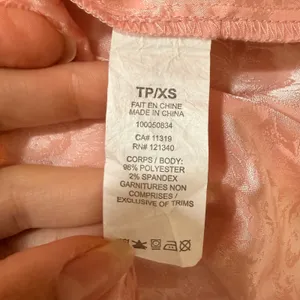 Garage Blush Pink Floral Satin Jacquard Slip Dress Mini V-Neck Adjustable Straps thumbnail 9