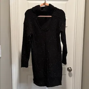 Black Tape Open Back Sweater Dress Black Size XS NWT Turtleneck Knit‎ thumbnail 8