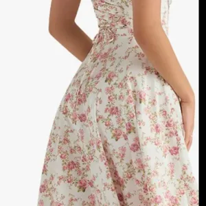 COPY - Carmen Print Bustier Dress Rose Color/Pattern thumbnail 3