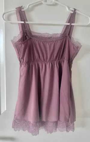 Dusty purple langerie top thumbnail 2