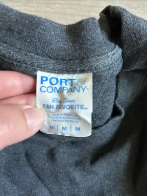Port and Company Charcoal Cal Poly Mustangs Crewneck Sweatshirt thumbnail 2