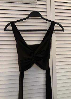 Amazon Black Wrap Going Out Top thumbnail 3