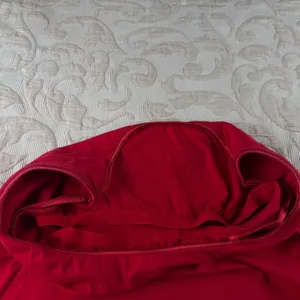 It's Red Cotton Blend Shelf Bra Camisole Adjustable Straps Size L thumbnail 3