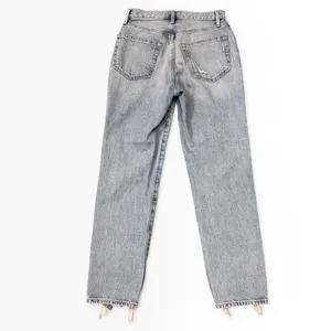 Frame Le Original High Rise Straight Leg Distressed Frayed Hem Jeans‎ Size 24x27 thumbnail 2