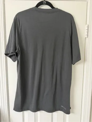 Nike Women's COOGS Short Sleeve T‑Shirt Charcoal with Red‎ Logo Large Collegiate thumbnail 4