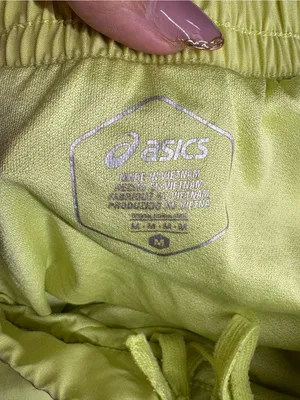 Asics Neon Yellow Women's Athletic Running Shorts Size M thumbnail 5