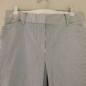 Talbots Navy and White Striped Hampshire Ankle Pants thumbnail 2