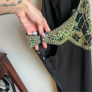 Sherri Hill 50153 Black/Green Beaded Prom Dress thumbnail 10