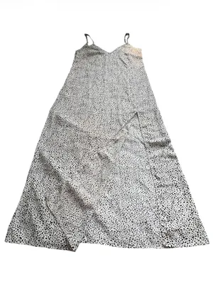 SHEIN Black & White Polka Dot A-Line Maxi Skirt thumbnail 3