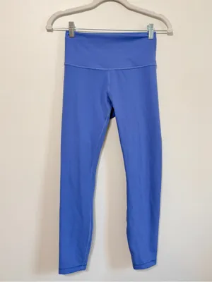 Lululemon Wunder Train HR Tight Size 6 Cropped 23" Leggings Wild Indigo thumbnail 2