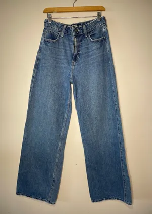 HOLLISTER Ultra High-Rise Baggy WideLeg Y2K Streetwear 8R thumbnail 1