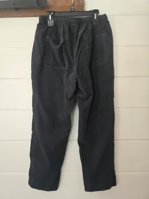 Pilcro "The Cottage" Black Drawstring Waist Pants with Coral Stitching L thumbnail 7