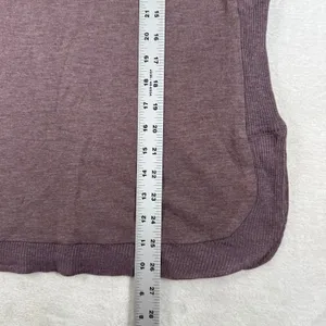 Charlie Paige Womens Heathered Plum Ribbed Side Panel Long Sleeve Top NWT Small thumbnail 6