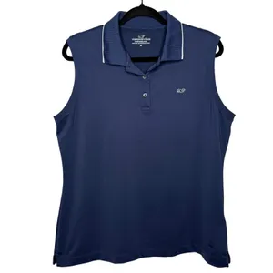Vineyard Vines Performance Polo Shirt Size M Blue Sleeveless Tank Golf Tennis thumbnail 3