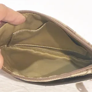 Coach Signature C Tan Canvas Wristlet Wallet Mini Bag thumbnail 4