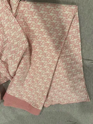 Juicy Couture Pink Logo Zip-Up Hoodie Sweater with Sweat Pants Set thumbnail 3