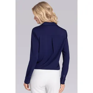 Buttercloth Pre-Tucked Fit Shirt Medium Navy Blue Icy‎ Cotton Button Up Collared thumbnail 2