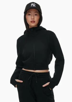 Aritzia TNA Cozy Fleece Perfect Shrunken Zip Hoodie thumbnail 2