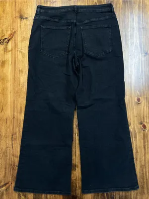 Madewell The Curvy Wide-Leg Jean in Black Frost Super Stretch Size 33 NWT thumbnail 8