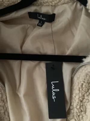 Lulus Teddy Fur White Cream Jacket thumbnail 6