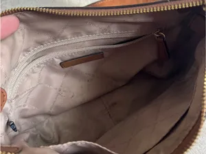 Michael Kors Tan and Cream Logo Crossbody Bag thumbnail 3