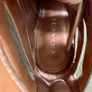 Coach Paisley Cowboy Boots Western Lace Up Studs Monogram Logo Cage Women 10B thumbnail 12