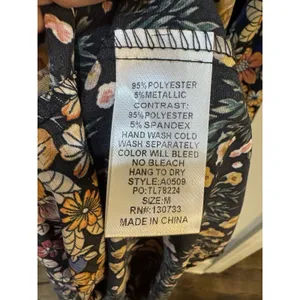 Umgee mixed floral print tiered midi dress Wildflower Midi Dress Size Medium thumbnail 8